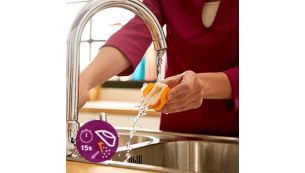 Quick Calc Release-systeem voor een eenvoudige reiniging van uw strijkijzer