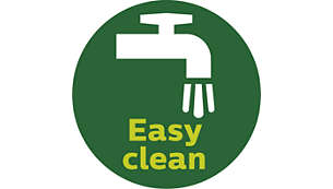 Với nút Làm sạch nhanh giúp rửa nhanh và dễ dàng