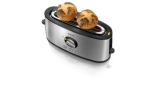 Built in rack for heating rolls and croissants