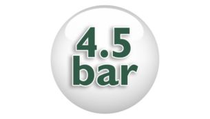 Bis zu 4,5 Bar Dampfdruck für schnelles Bügeln