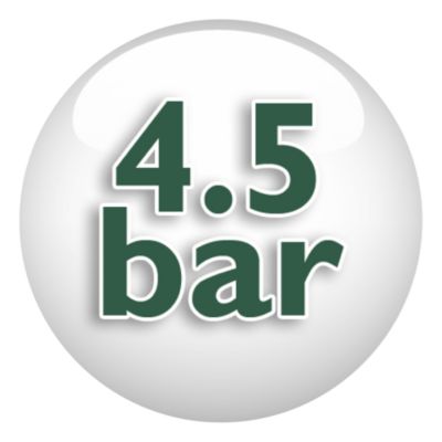 Up to 4.5 bars of steam pressure for fast ironing