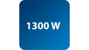 1300 W para vapor potente