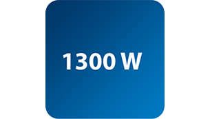 1300 W giver kraftig dampproduktion