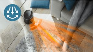 Maximize heat coverage in your room with 45&deg; oscillation