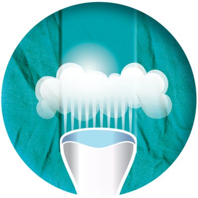 Potente vapor continuo