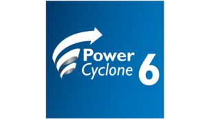 PowerCyclone 6 har enestående evne til å skille støv fra luft