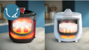 Special Spherical pot design for even cooking