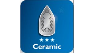 Ceramic soleplate for better gliding performance