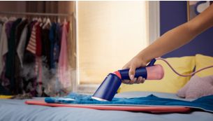 Accompanying StyleMat: safe steaming on any flat surface