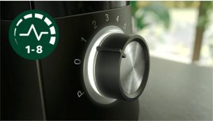 8 different speed settings provide complete control