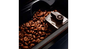 Ammattilaistason automaattinen kahvimylly jauhaa tuoreet kahvipavut