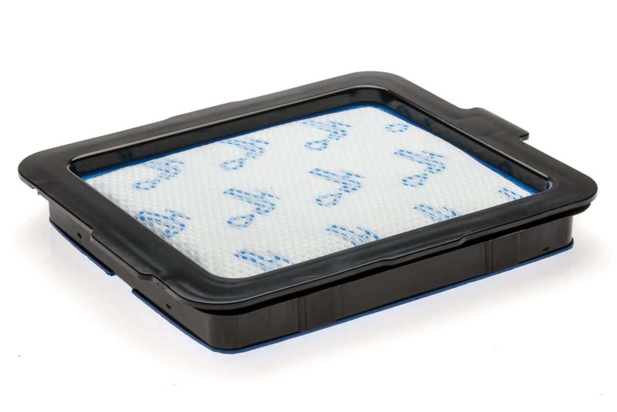 Helppo puhdistaa, kaksikerroksinen ja pest&auml;v&auml; tuloilmasuodatin.