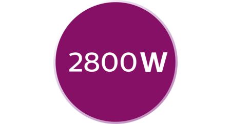 2800 W güç ile hızlı ısınma ve güçlü performans