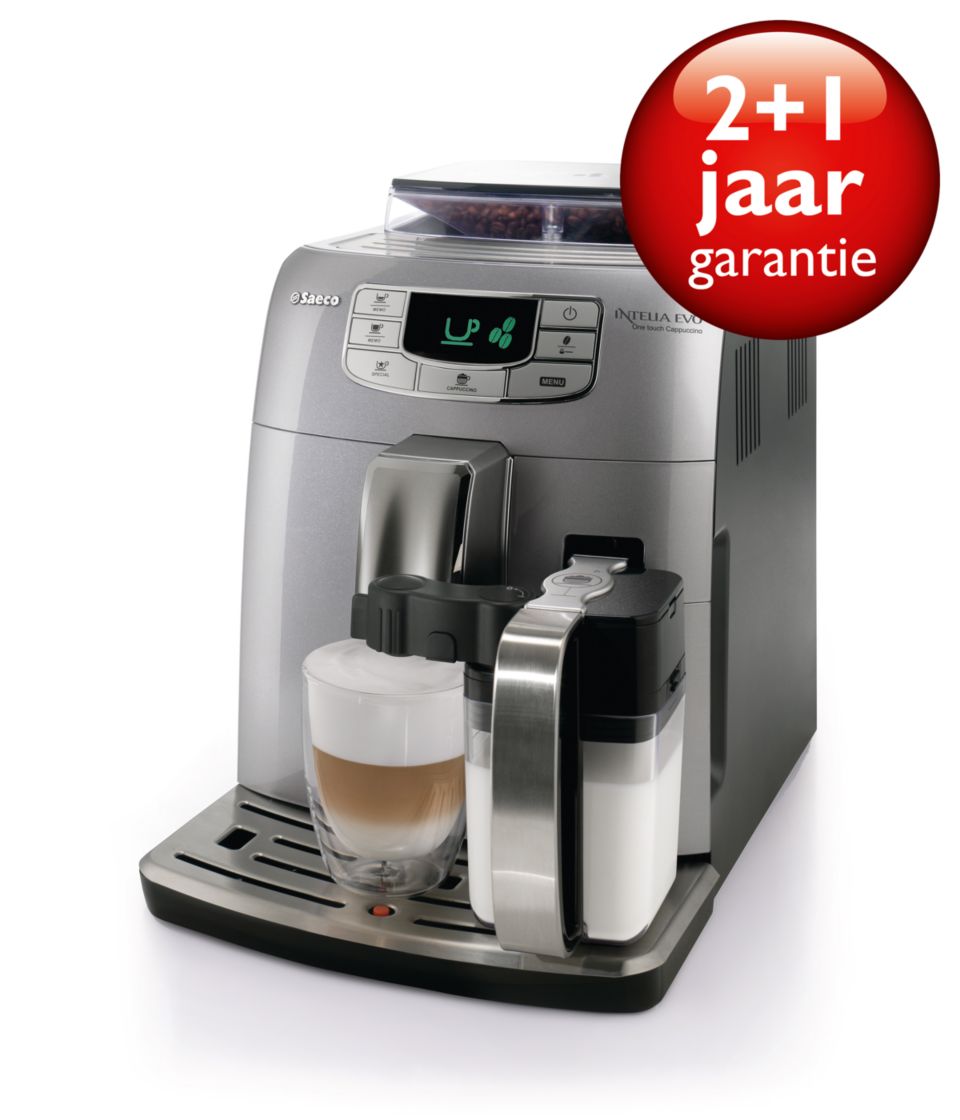 Espresso en cappuccino met één druk op de knop