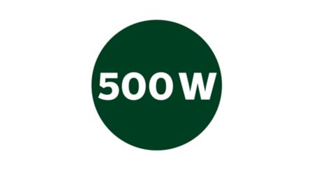 Powerful 500W motor for tough ingredients processing