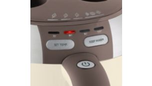 Значения цифровой настройки температуры 70, 80, 90 и 100&nbsp;&deg;C