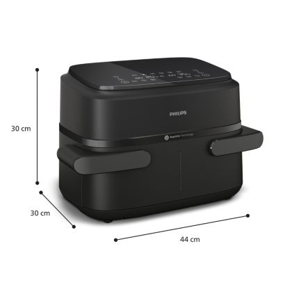 Pienikokoisin Airfryer kahdella korilla