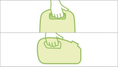 두배의 편리함을 위한 두 개의 편안한 운반 핸들