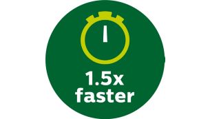 1,5 vezes mais r&aacute;pida do que um forno*