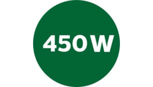 Leistungsstarker 450-W-Motor f&uuml;r selbst die z&auml;hesten Teige