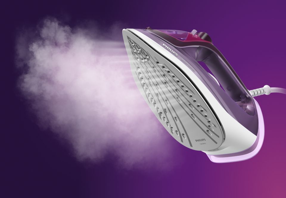 Powerful steam to tackle every crease