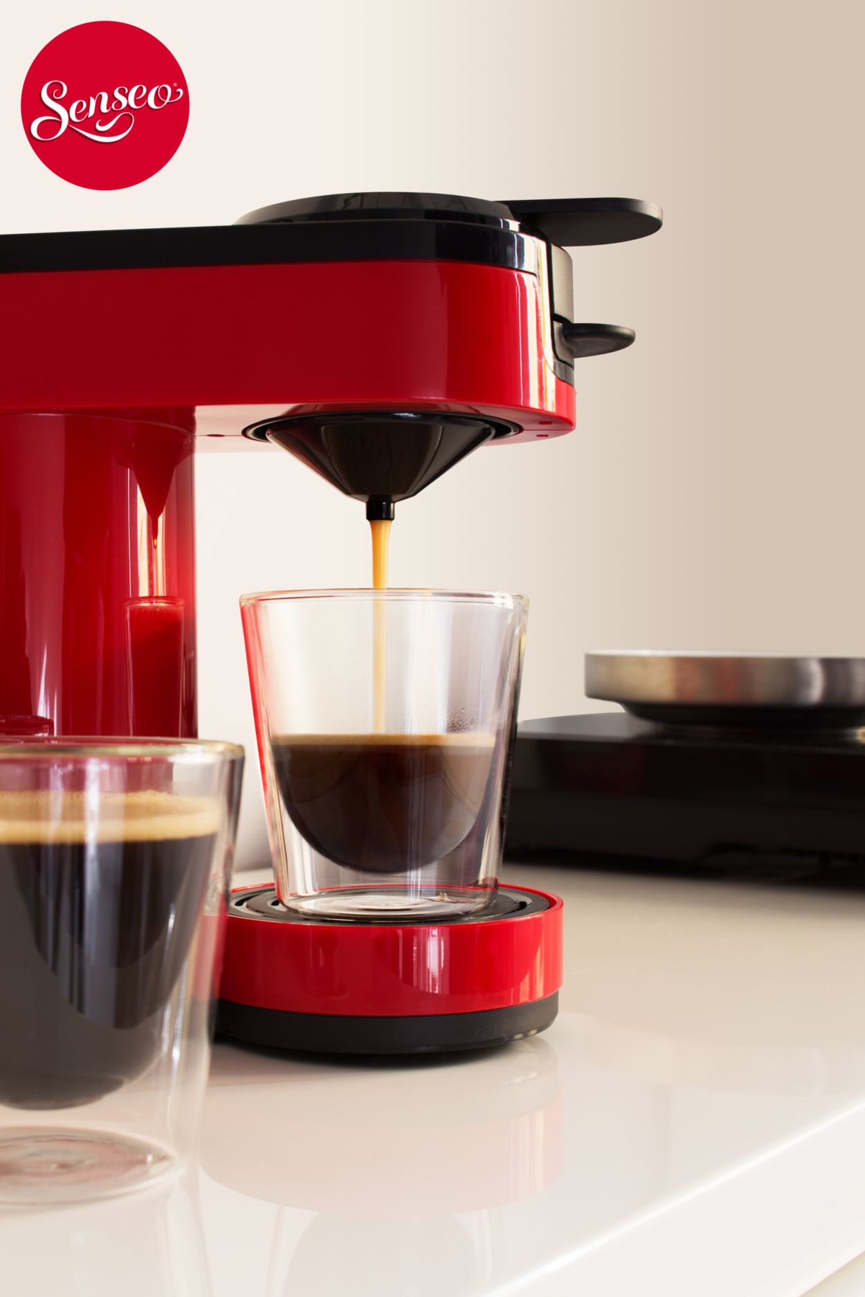 Un café au goût intense à la simple pression d'un bouton