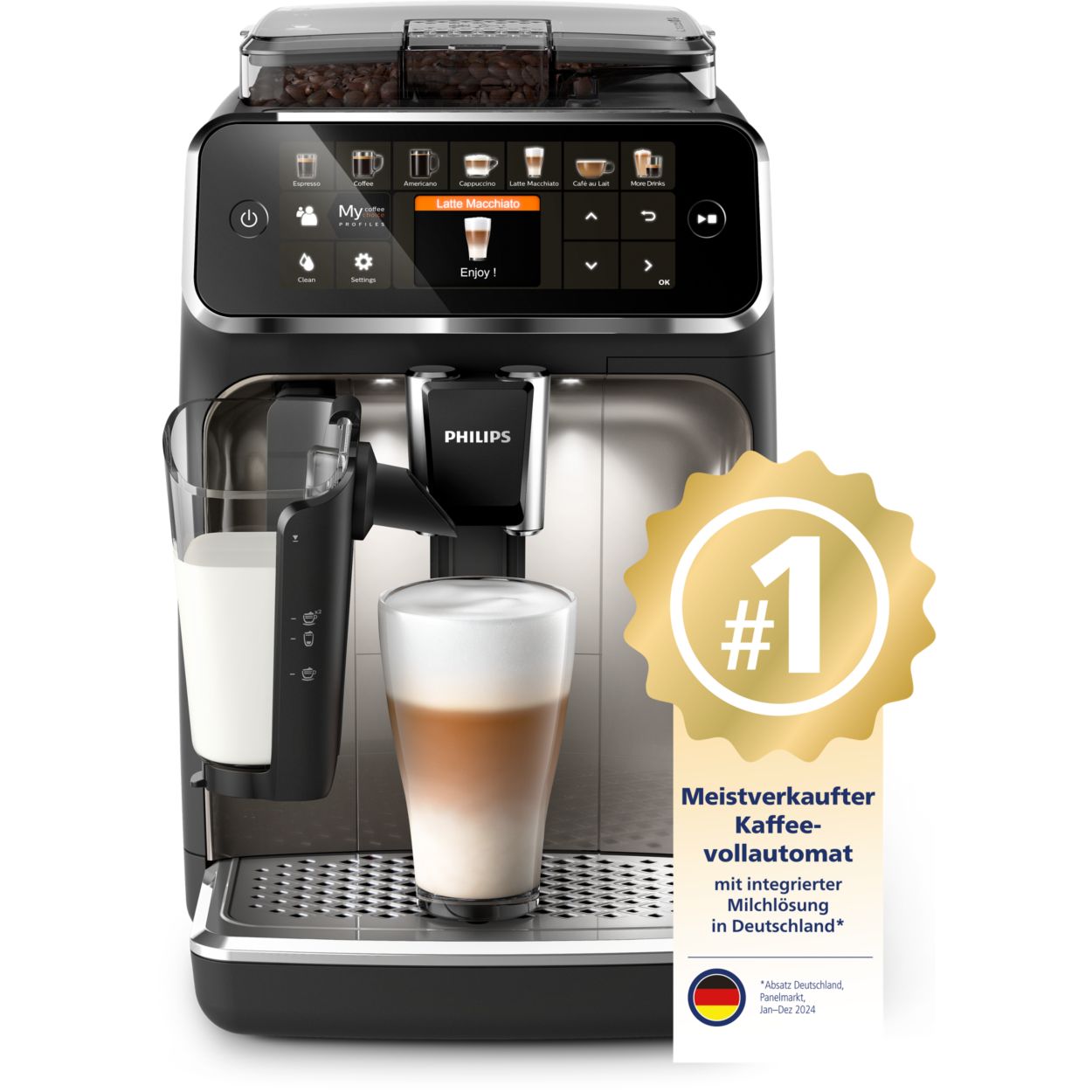 Kaffeevollautomat mit Milchaufschäumer