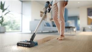 Saugen und Wischen in einem Zug