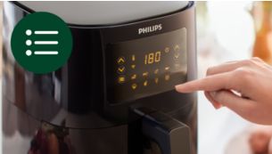 Touchscreen met 7 instelingen voor eenvoudige selectie