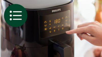 Pantalla táctil con 7 configuraciones predeterminadas para una fácil selección