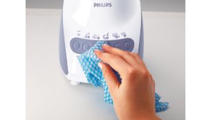 Easy cleaning soft touch panel