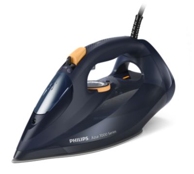 Philips Philips 7000-serie HV-stoomstrijkijzer blauw/geel DST7060/20 aanbieding