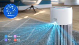 Wykrywa jakość powietrza dostosowując swoje działanie