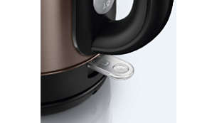 Pilot light indicates when the kettle is switched on