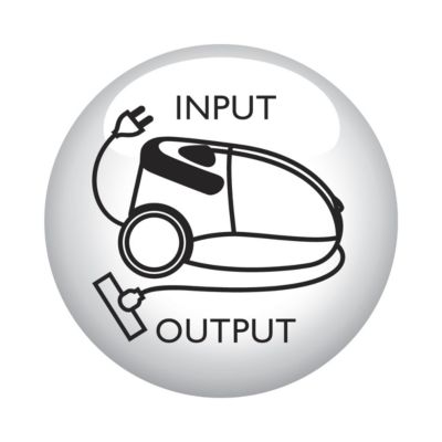 O motor de 1.200 W gera 200 W de poder de sucção máximo