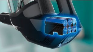 Jusqu'à 30 min d'autonomie avec les batteries Li-ion 18 V