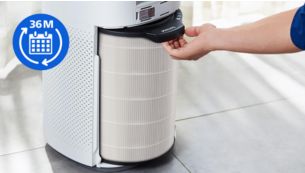 Long life filters up to 3 years