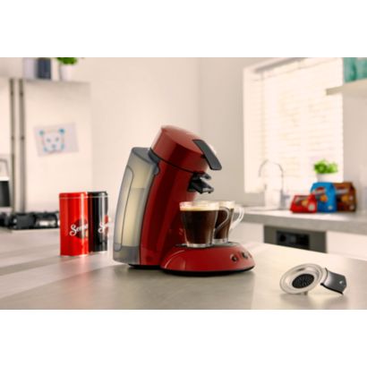 Café delicioso com um simples toque num botão