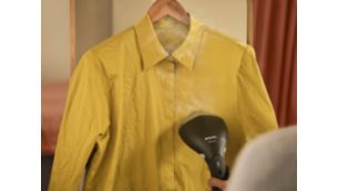 Steam garments anytime, anywhere. No ironing board needed.