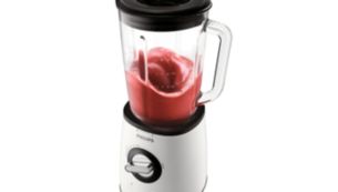 Unique off-center jar design to mix ingredients efficiently