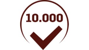 Se ha probado más de 10 000 veces para garantizar una calidad constante