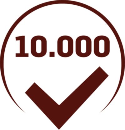 Išbandoma >10 000 kartų, kad būtų užtikrinta kokybė