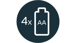 Including 4x AA batteries