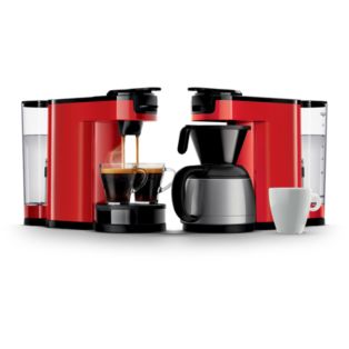Machine à café à dosettes et filtre
