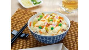 Reheat function for fresh rice instantly