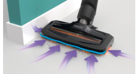 Captures up to 98% of dust and dirt in each stroke