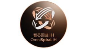 飞利浦专利技术，令饭煲底部双电磁线圈分开独立运作,智能芯片精确控制两套线圈运作频率，强度及时长，令每一粒米都双向回漩