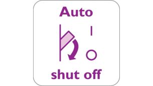 Electronic shut-off when iron is left unattended