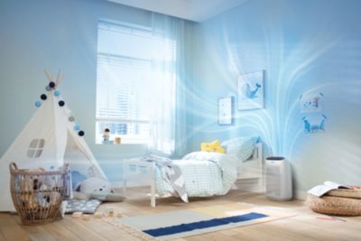 Fast purification suitable for rooms of up to 63 m²