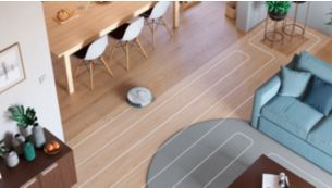 Maximale Bodenreinigungsfl&auml;che ohne ausgelassene Stellen